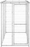 vidaXL - Hondenkennel - buiten - met - dak - 110x220x180 - cm - gegalvaniseerd - staal