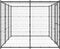 vidaXL - Hondenkennel - met - dak - 16,94 - m² - gegalvaniseerd - staal