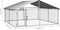 vidaXL - Hondenkennel - met - dak - 300x300x150 - cm
