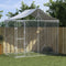 vidaXL - Hondenkennel - met - dak - 3x1,5x2,5 - m - gegalvaniseerd - staal - zilver