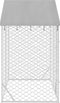 vidaXL - Hondenkennel - met - dak - 3x1,5x2,5 - m - gegalvaniseerd - staal - zilver