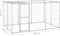 vidaXL - Hondenkennel - met - dak - 7,26 - m² - gegalvaniseerd - staal