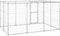vidaXL - Hondenkennel - met - dak - 7,26 - m² - gegalvaniseerd - staal