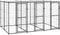 vidaXL - Hondenkennel - met - dak - 7,26 - m² - staal