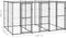 vidaXL - Hondenkennel - met - dak - 7,26 - m² - staal