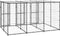 vidaXL - Hondenkennel - met - dak - 7,26 - m² - staal