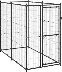vidaXL - Hondenkennel - voor - buiten - 110x220x180 - cm - staal