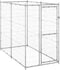 vidaXL - Hondenkennel - voor - buiten - 110x220x180 - cm - gegalvaniseerd - staal