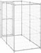 vidaXL - Hondenkennel - voor - buiten - 110x220x180 - cm - gegalvaniseerd - staal