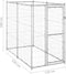 vidaXL - Hondenkennel - voor - buiten - 110x220x180 - cm - gegalvaniseerd - staal