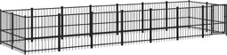 vidaXL - Hondenkennel - voor - buiten - 13,14 - m² - staal