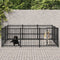 vidaXL - Hondenkennel - voor - buiten - 13,14 - m² - staal