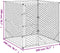 vidaXL - Hondenkennel - voor - buiten - 2x2x2 - m - gegalvaniseerd - staal - zilver