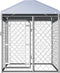 vidaXL - Hondenkennel - voor - buiten - met - dak - 100x100x125 - cm