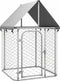vidaXL - Hondenkennel - voor - buiten - met - dak - 100x100x150 - cm