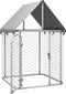 vidaXL - Hondenkennel - voor - buiten - met - dak - 100x100x150 - cm