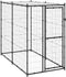 vidaXL - Hondenkennel - voor - buiten - met - dak - 110x220x180 - cm - staal
