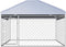 vidaXL - Hondenkennel - voor - buiten - met - dak - 200x200x135 - cm
