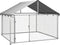vidaXL - Hondenkennel - voor - buiten - met - dak - 200x200x150 - cm