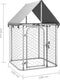 vidaXL - Hondenkennel - voor - buiten - met - dak - 200x200x150 - cm