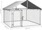 vidaXL - Hondenkennel - voor - buiten - met - dak - 200x200x150 - cm