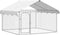 vidaXL - Hondenkennel - voor - buiten - met - dak - 200x200x150 - cm