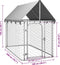 vidaXL - Hondenkennel - voor - buiten - met - dak - 200x200x150 - cm