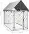 vidaXL - Hondenkennel - voor - buiten - met - dak - 200x200x150 - cm