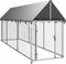 vidaXL - Hondenkennel - voor - buiten - met - dak - 400x100x150 - cm