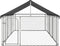 vidaXL - Hondenkennel - voor - buiten - met - dak - 400x200x150 - cm