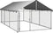 vidaXL - Hondenkennel - voor - buiten - met - dak - 400x200x150 - cm