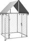 vidaXL - Hondenkennel - voor - buiten - met - dak - 400x200x150 - cm
