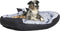 vidaXL - Hondenkussen - omkeerbaar - en - wasbaar - 110x80x23 - cm - bruin - en - crème