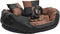 vidaXL - Hondenkussen - omkeerbaar - en - wasbaar - 110x80x23 - cm - bruin - en - crème