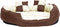vidaXL - Hondenkussen - omkeerbaar - en - wasbaar - 110x80x23 - cm - bruin - en - crème