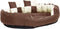vidaXL - Hondenkussen - omkeerbaar - en - wasbaar - 110x80x23 - cm - bruin - en - crème