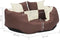 vidaXL - Hondenkussen - omkeerbaar - en - wasbaar - 65x50x20 - cm - bruin - en - crème