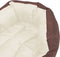 vidaXL - Hondenkussen - omkeerbaar - en - wasbaar - 65x50x20 - cm - bruin - en - crème