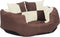 vidaXL - Hondenkussen - omkeerbaar - en - wasbaar - 65x50x20 - cm - bruin - en - crème