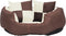 vidaXL - Hondenkussen - omkeerbaar - en - wasbaar - 65x50x20 - cm - bruin - en - crème
