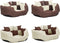 vidaXL - Hondenkussen - omkeerbaar - en - wasbaar - 65x50x20 - cm - bruin - en - crème