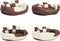 vidaXL - Hondenkussen - omkeerbaar - en - wasbaar - 85x70x20 - cm - bruin - en - crème