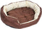 vidaXL - Hondenkussen - omkeerbaar - en - wasbaar - 85x70x20 - cm - bruin - en - crème