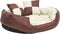 vidaXL - Hondenkussen - omkeerbaar - en - wasbaar - 85x70x20 - cm - bruin - en - crème