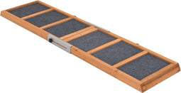 vidaXL - Hondenloopplank - 120x30 - cm - massief - vurenhout - grijs