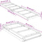 vidaXL - Hondenloopplank - 120x30 - cm - massief - vurenhout - grijs