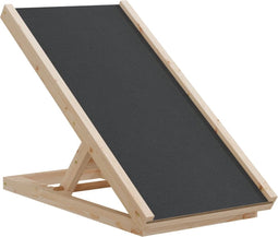vidaXL - Hondenloopplank - 70x35 - cm - massief - vurenhout - grijs