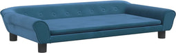vidaXL - Hondenmand - 100x50x21 - cm - fluweel - blauw