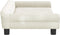 vidaXL - Hondenmand - 100x50x21 - cm - fluweel - crèmekleurig