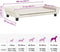 vidaXL - Hondenmand - 100x50x21 - cm - fluweel - crèmekleurig